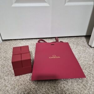 Authentic Omega Watch Box + Shopping Bag (No Watch)
